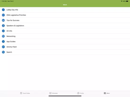 Oregon Nurses Association iPad  スクリーンショット