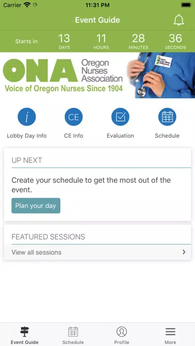 Oregon Nurses Association スクリーンショット
