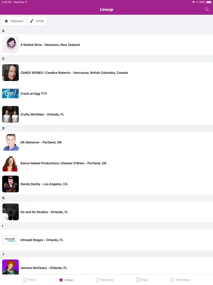 تصاویر Orlando Fringe iPad 