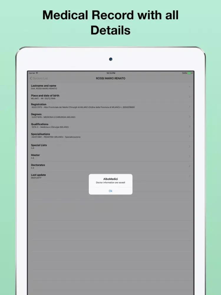 صور AlboMedici Pro - Verify Doctor iPad 