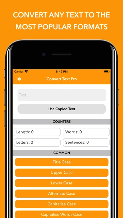 Ảnh chụp màn hình của Convert Text - Format Text