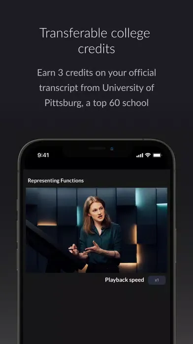 Capturas de tela do Outlier Course Companion