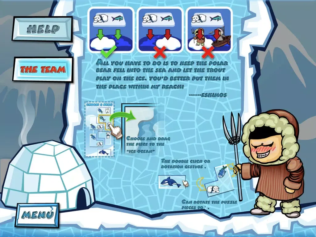 Adventures in Arctic - jigsaw puzzle game! iPad  Screenshots
