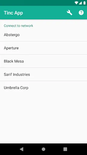 Zrzuty ekranu Tinc App