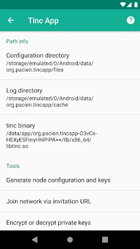 Zrzuty ekranu Tinc App