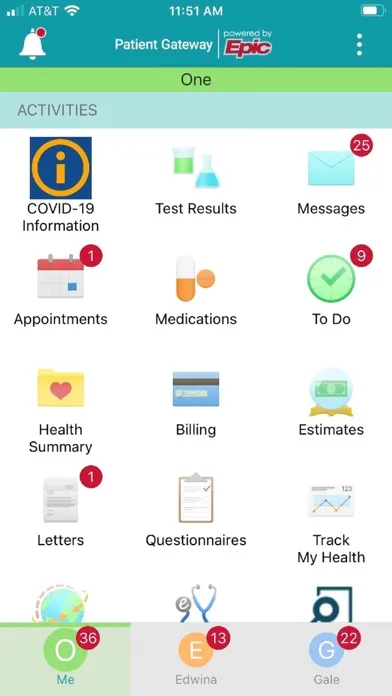Patient Gateway سکرین شاٹس