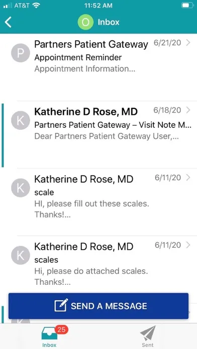 Patient Gateway سکرین شاٹس