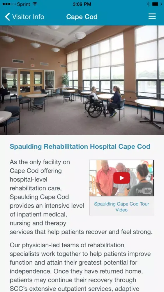 Captures d'écran de Spaulding Rehab