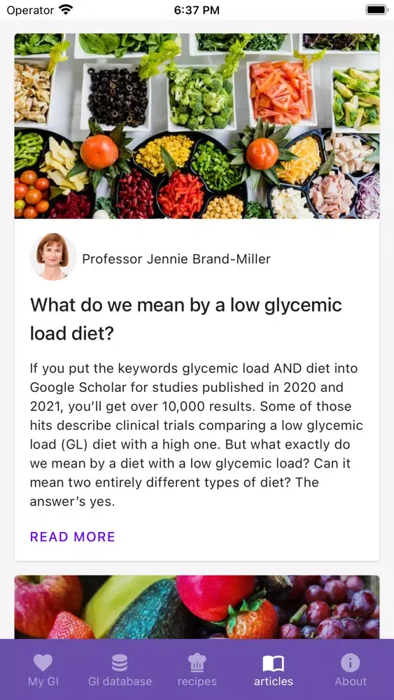 Glycemic Index Assistant应用截图