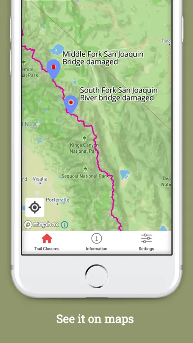 Pacific Crest Trail Closures স্ক্রিনশট