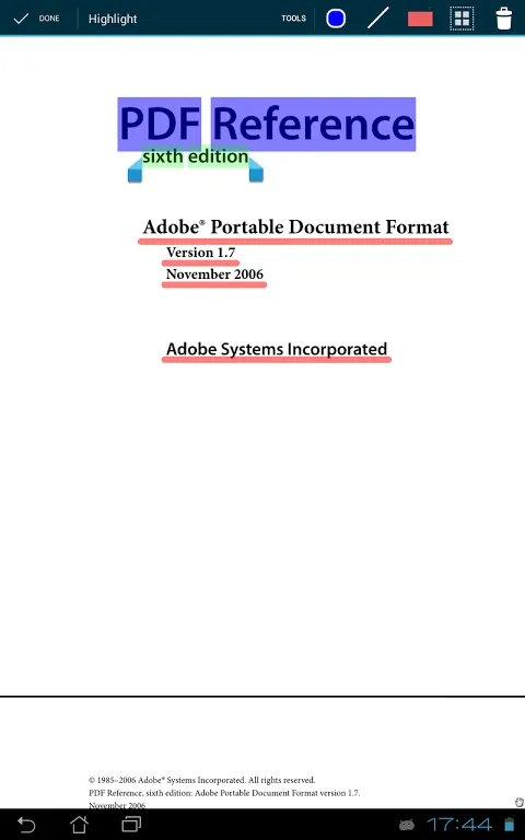 Captures d'écran de PDF and DJVU reader