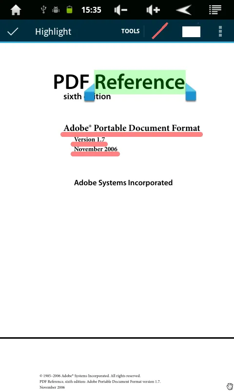 Captures d'écran de PDF and DJVU reader