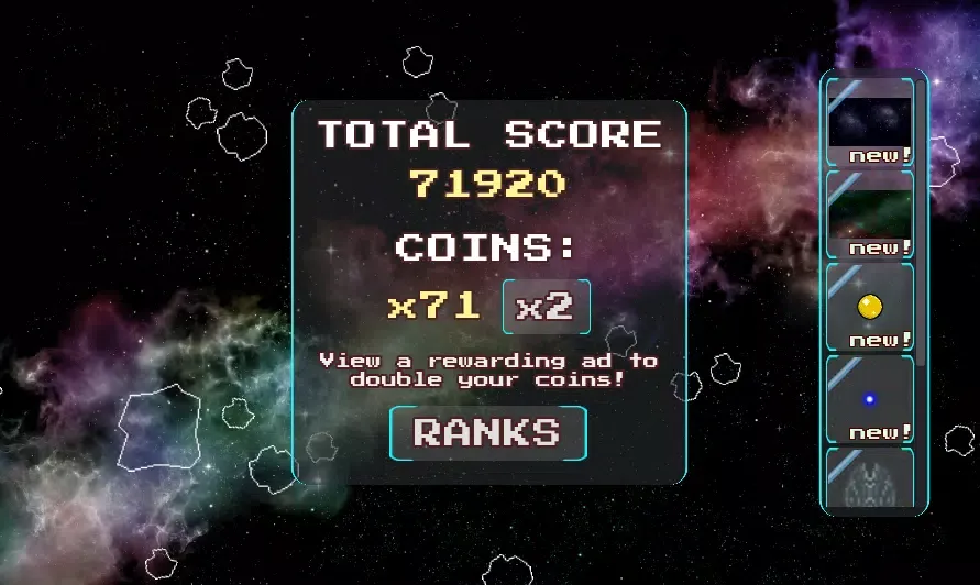 Capturas de pantalla de Asteroid Revival