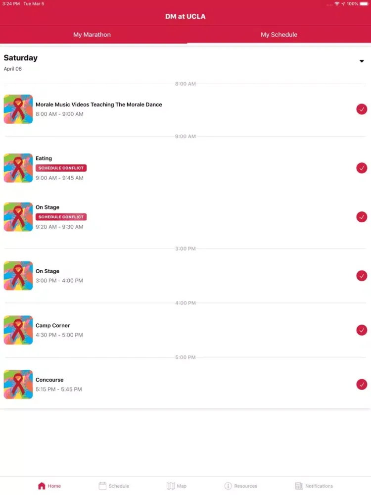 Dance Marathon at UCLA iPad  Screenshots