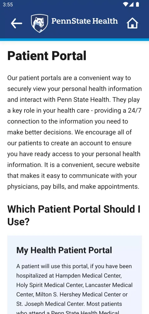 Penn State Health应用截图