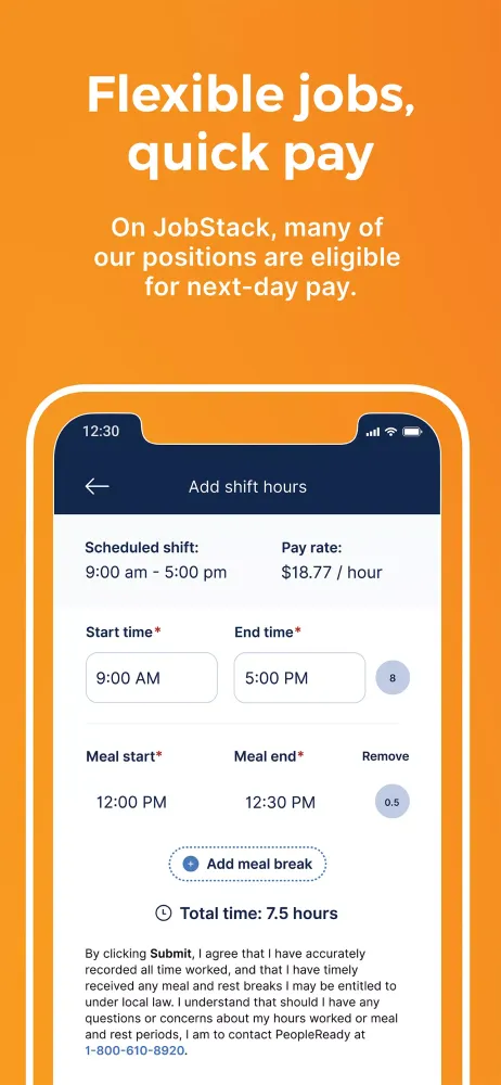 Capturas de tela do JobStack for Work