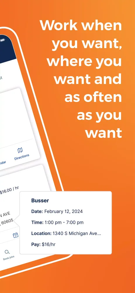 Capturas de tela do JobStack for Work