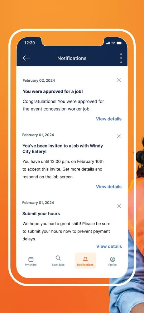 Capturas de tela do JobStack for Work
