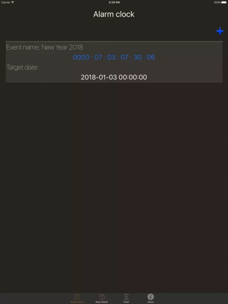 Timers box iPad  Screenshots