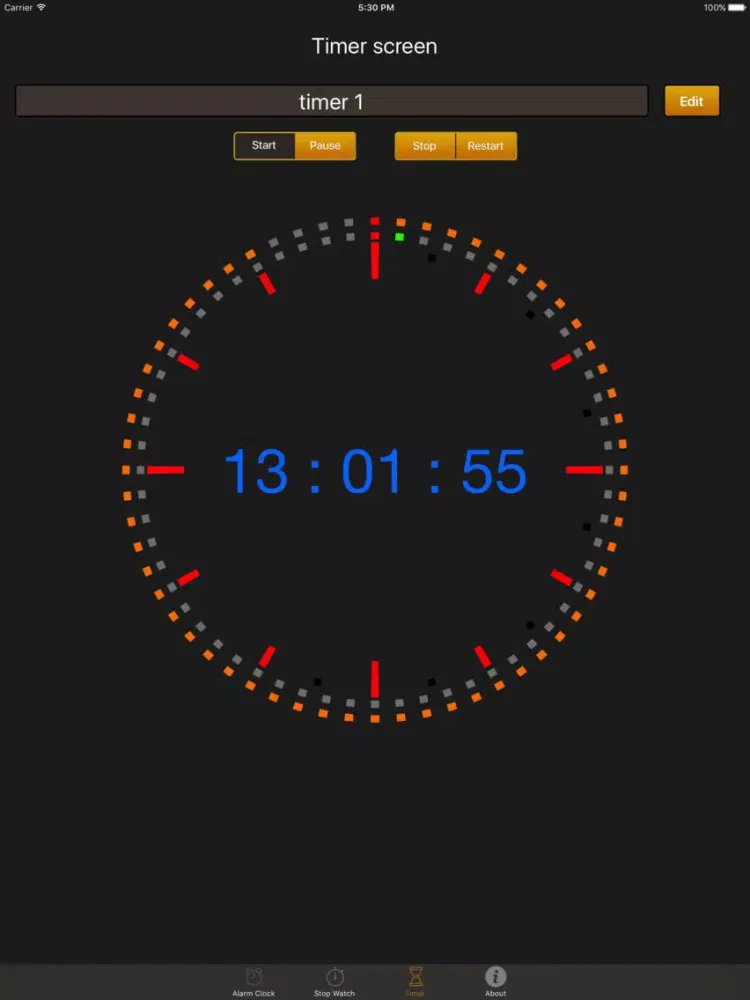 Timers box iPad  Screenshots
