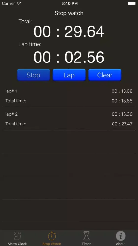 Timers box Screenshots