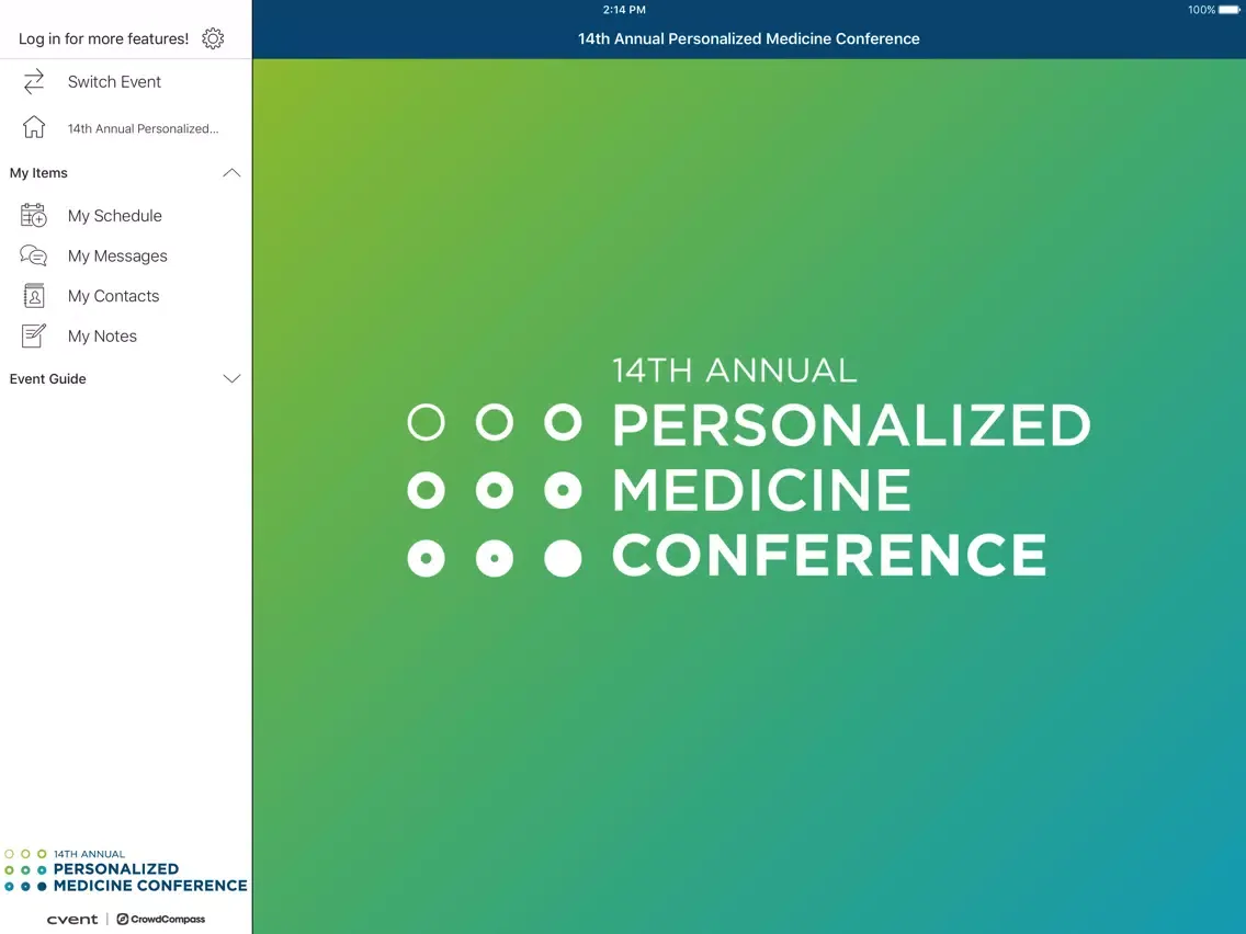 PMC Annual Conference iPad  स्क्रीनशॉट