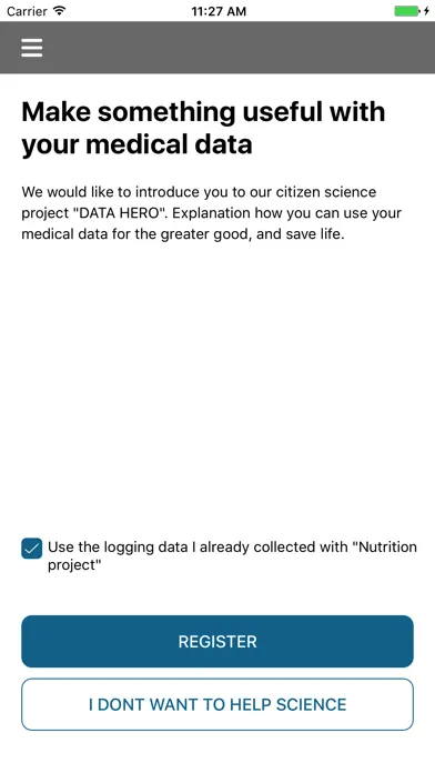 Capturas de pantalla de Personalized Nutrition Project