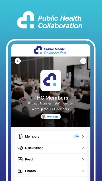 Capturas de tela do PHC Connect