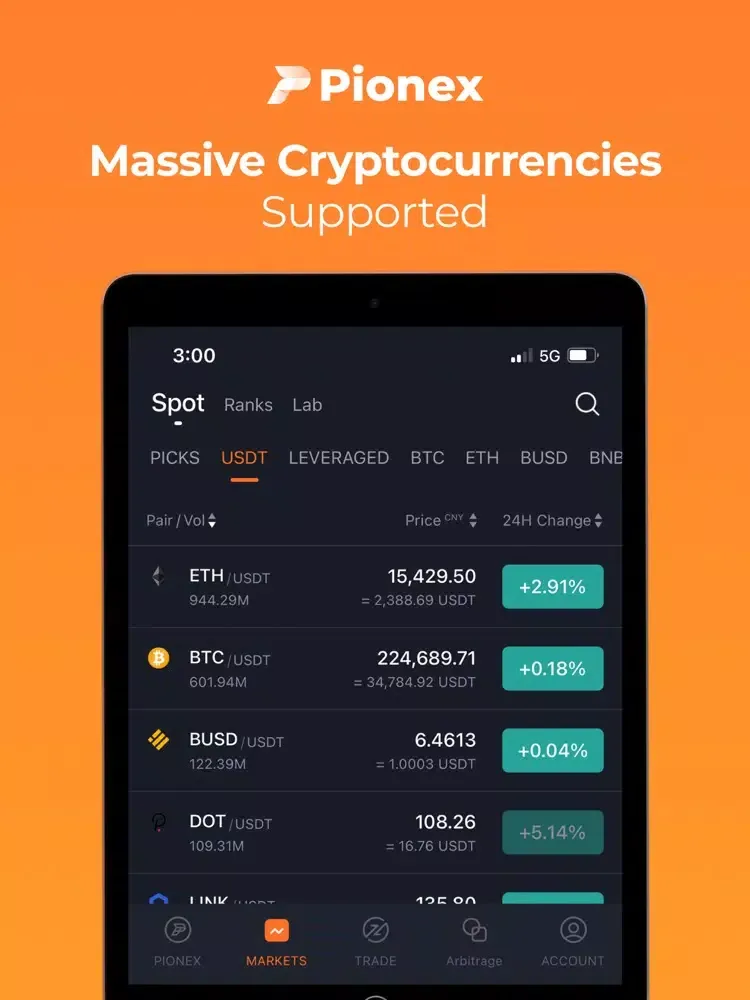 Pionex - Crypto Trading Bots iPad  Screenshots