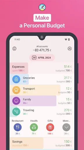 1Money: expense tracker budget Ekran Görüntüleri
