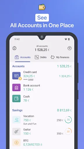 1Money: expense tracker budget Ekran Görüntüleri