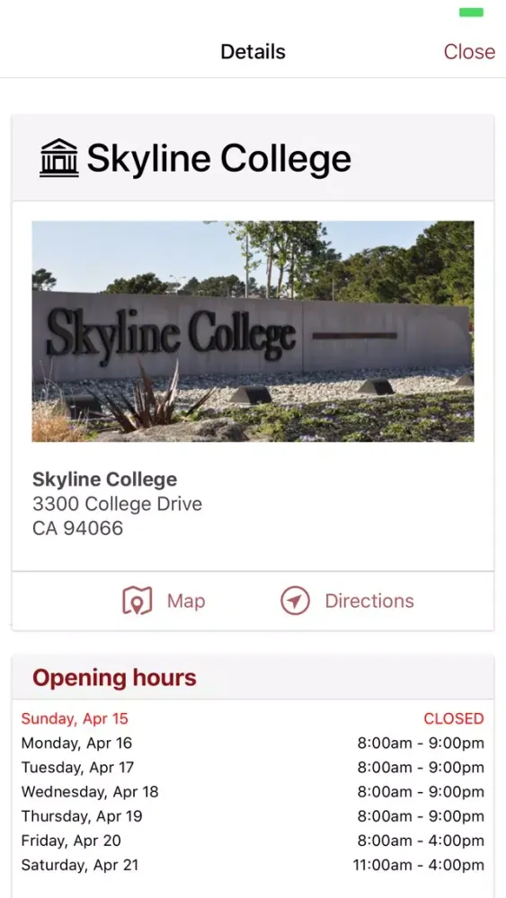 Skyline College Library Ekran Görüntüleri