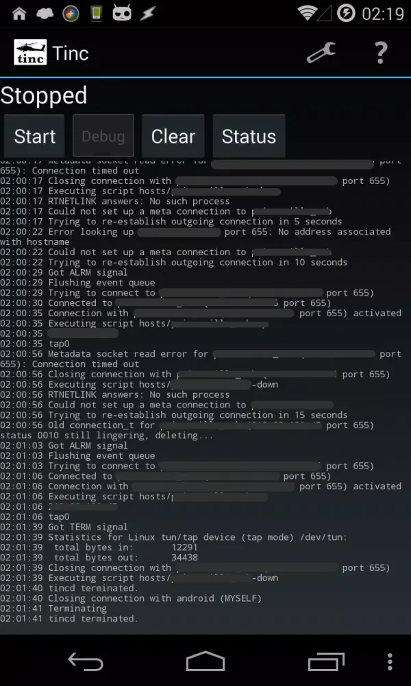 Tinc Screenshots