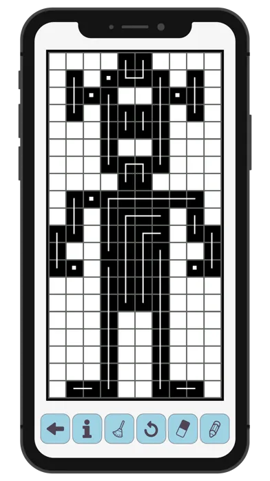 Tangkapan layar FCross Link-a-Pix Puzzles