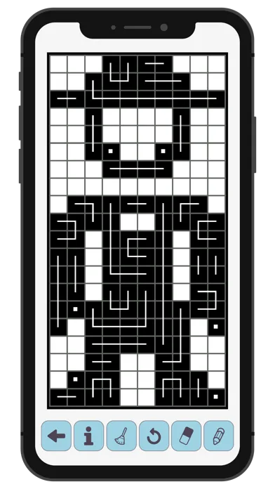 Tangkapan layar FCross Link-a-Pix Puzzles