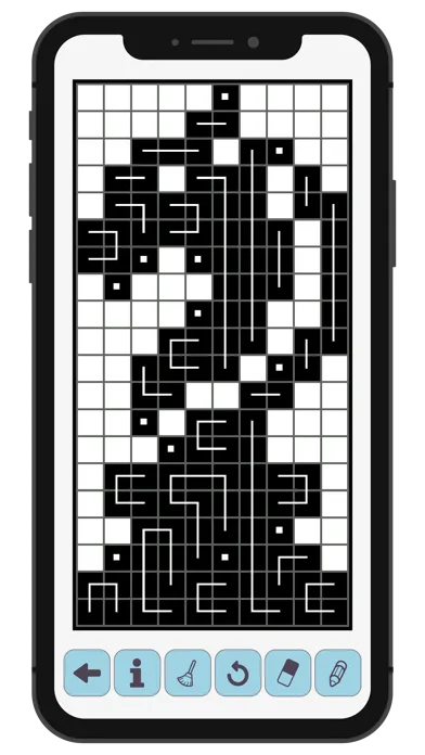 Tangkapan layar FCross Link-a-Pix Puzzles