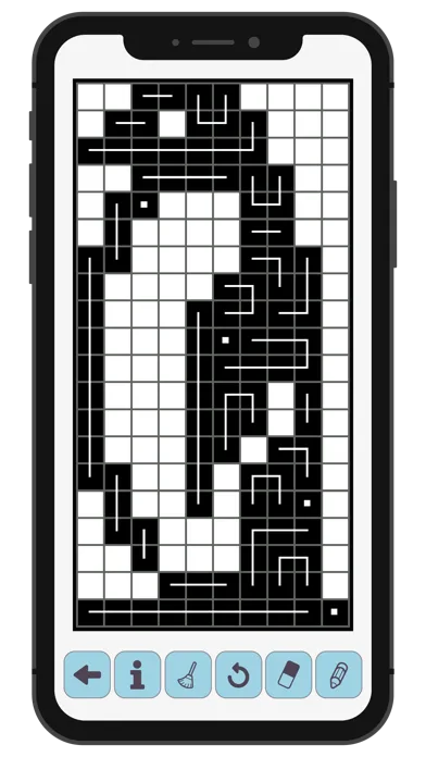 Tangkapan layar FCross Link-a-Pix Puzzles