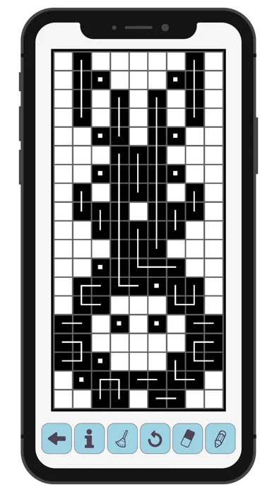 Tangkapan layar FCross Link-a-Pix Puzzles