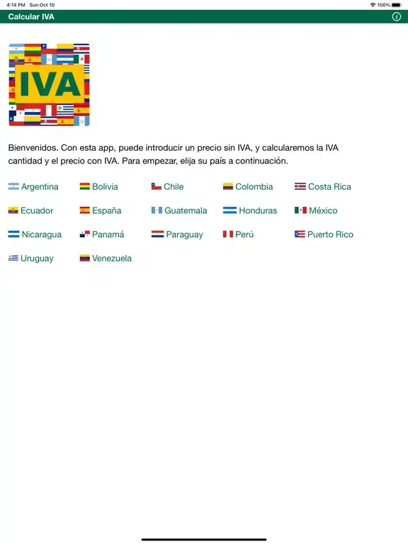 صور Calcular IVA iPad 