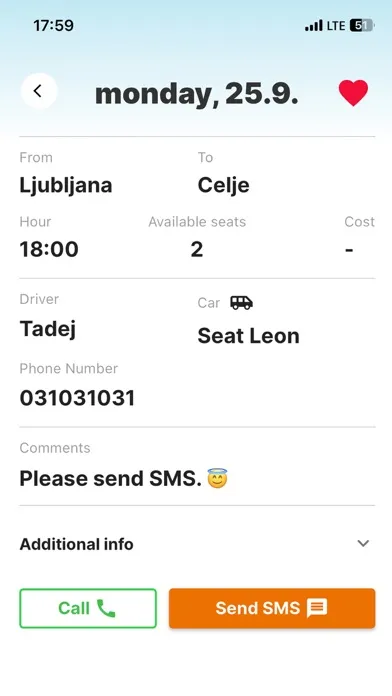 Capturas de pantalla de Prevoz - carshare