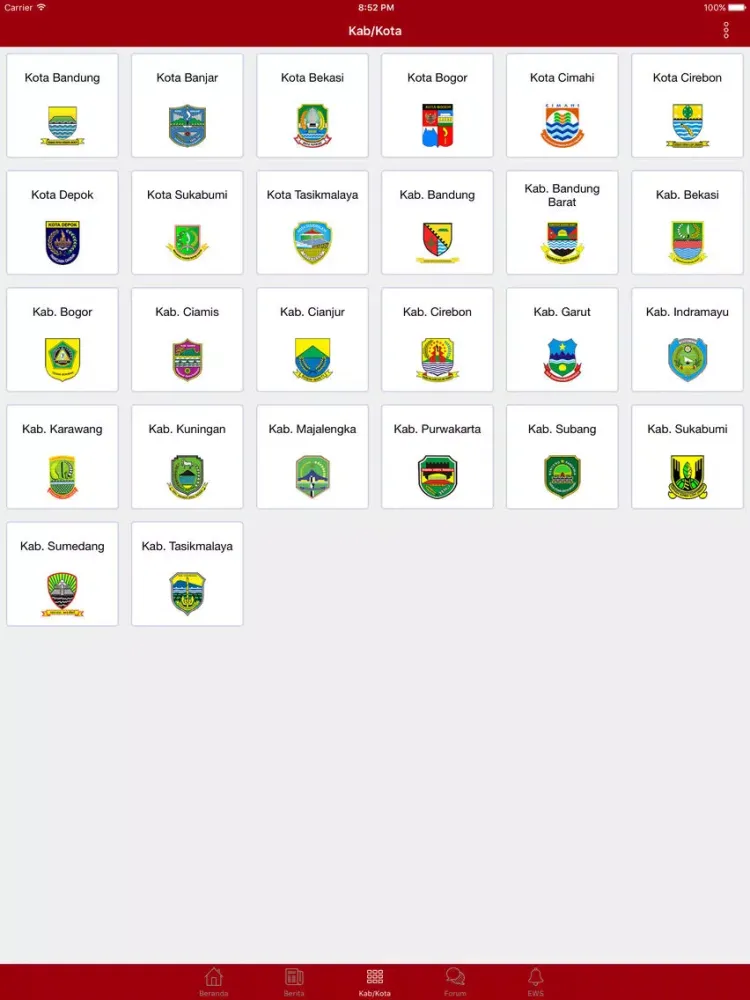 Zrzuty ekranu Priangan Mobile iPad 