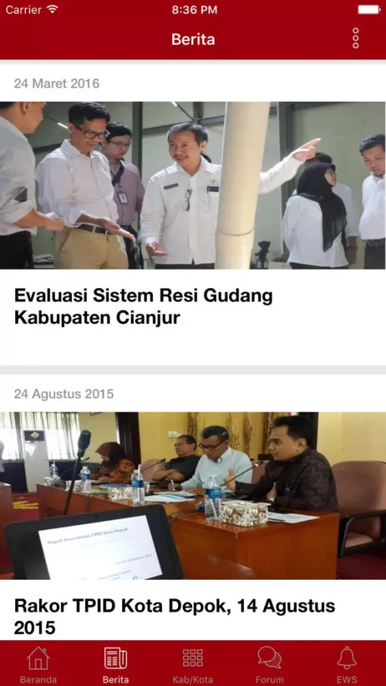 Zrzuty ekranu Priangan Mobile