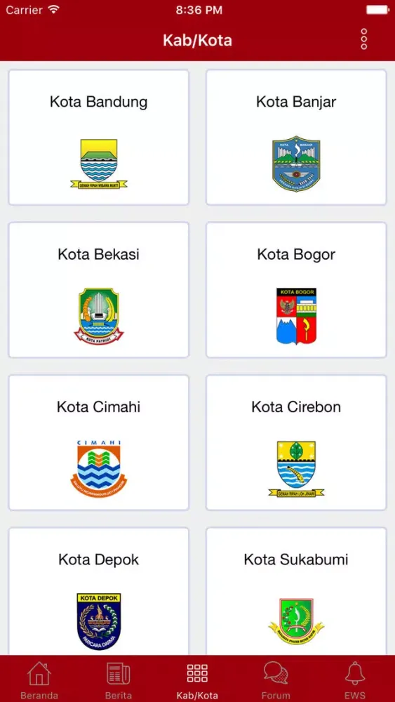 Zrzuty ekranu Priangan Mobile