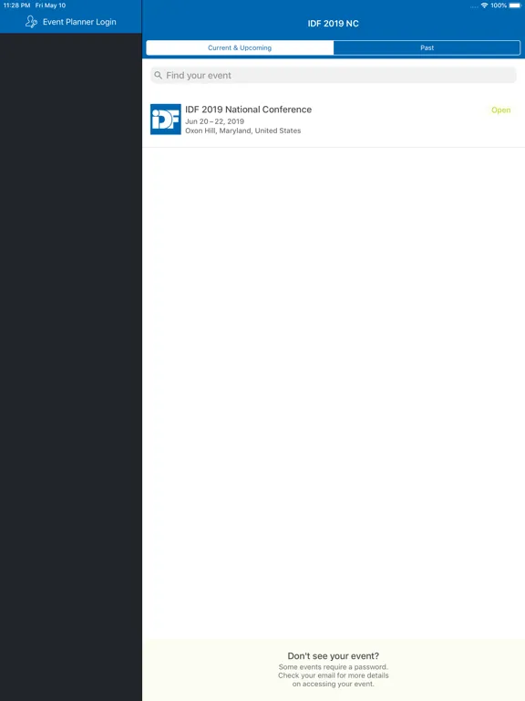 IDF 2019 National Conference iPad  स्क्रीनशॉट
