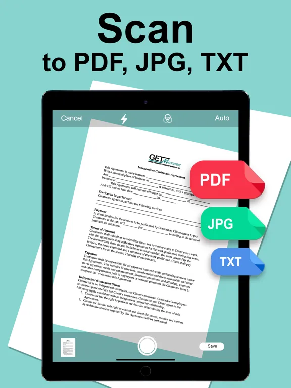 Captures d'écran de True Scanner - PDF & QR Code iPad 