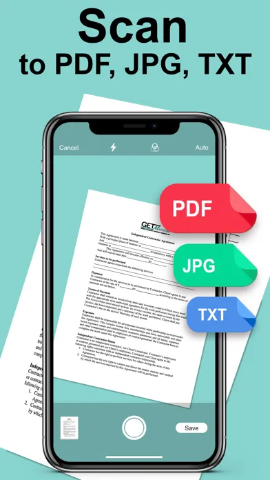 Captures d'écran de True Scanner - PDF & QR Code