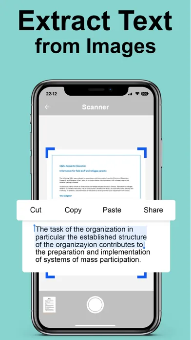 Captures d'écran de True Scanner - PDF & QR Code
