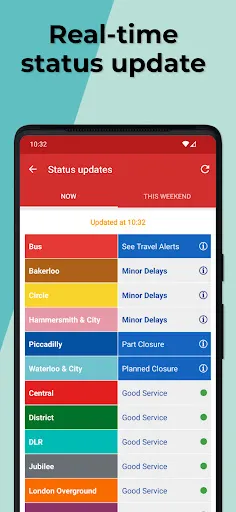 ภาพหน้าจอของ London Bus Times TfL Countdown