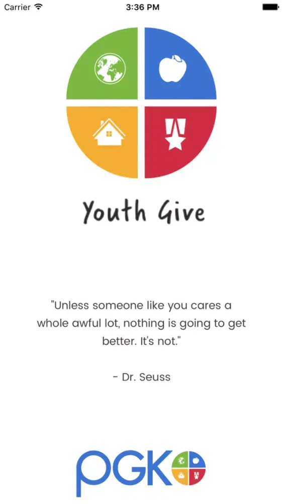 Captures d'écran de YouthGive