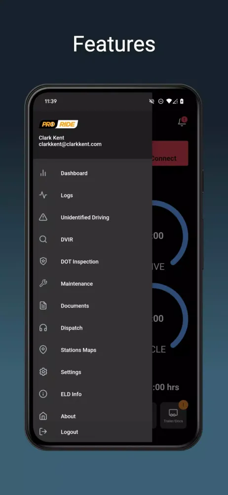 Pro Ride ELD Screenshots